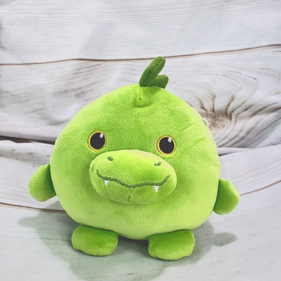 Animal Adventure Green Stegosaurus Dinosaur Squish Ball Plush Toy 7 Inch 2023 - Picture 1 of 10